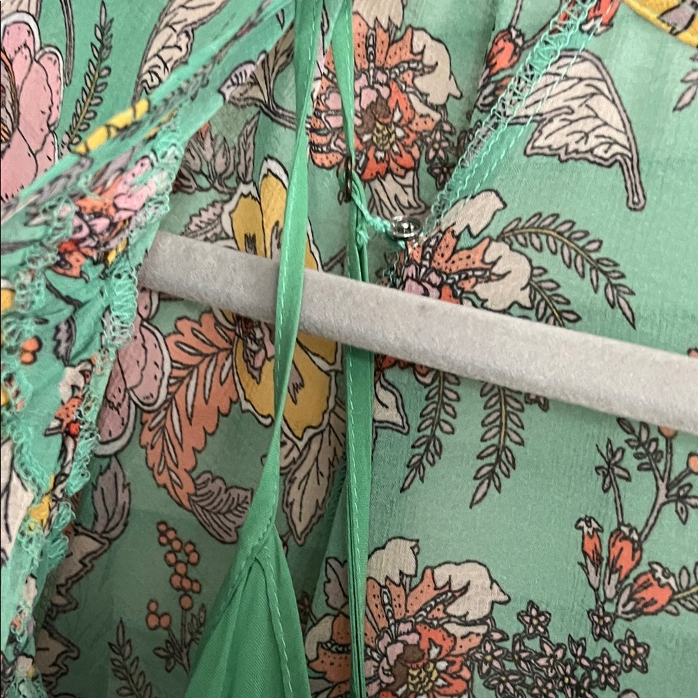 Free people - Earthfolk Maxi Dress- Green Floral - Picture 11 of 14